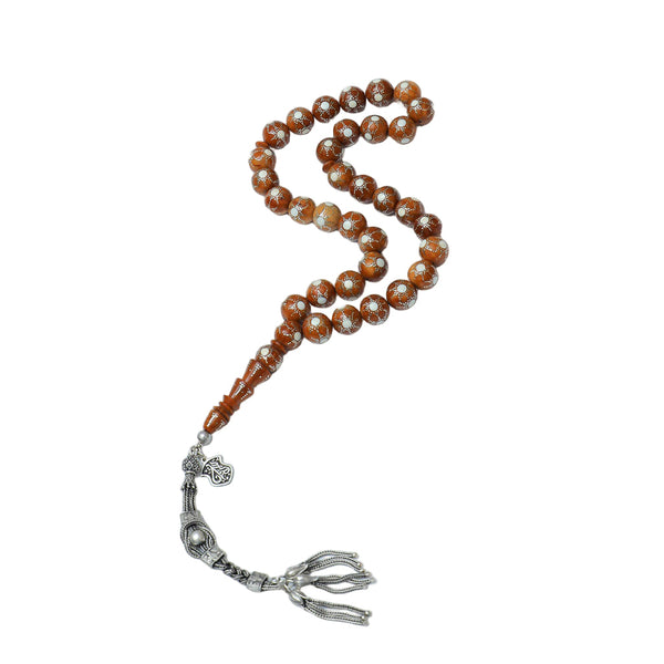 سبحه 33 حبه من خشب الكوك و عظم جمل