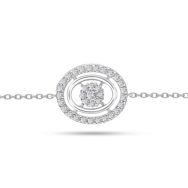 Classic Summer Diamond Bracelet comes with a set in 18k White Gold White gold / S-P370SCB