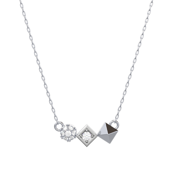 beautiful diamond Necklace in 18k White gold - SIR1326