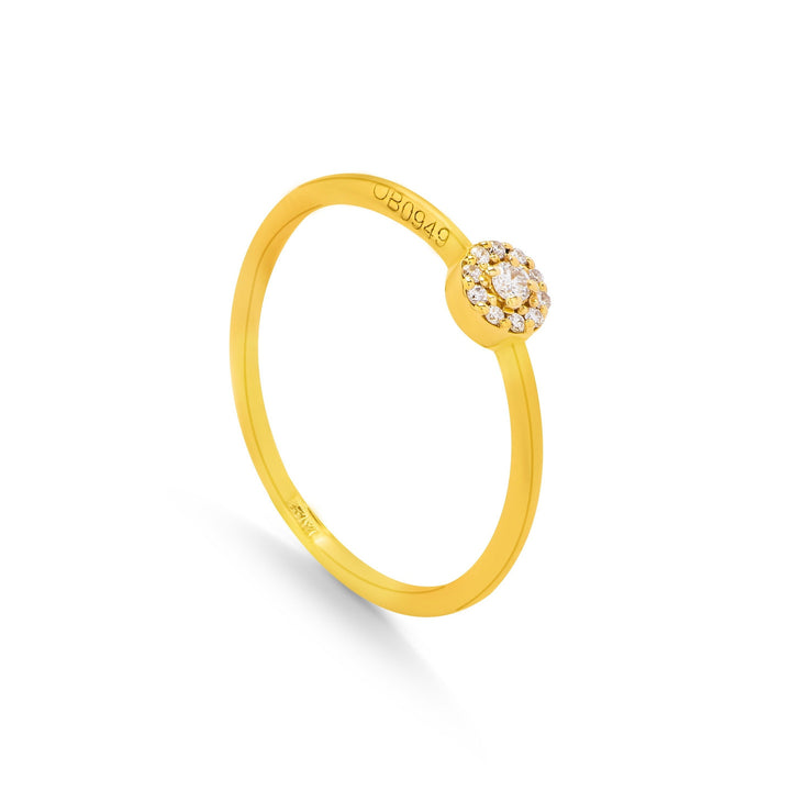 Promise Diamond Ring in 18k Yellow Gold - SIR1189