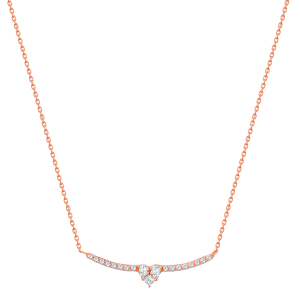 Celestial diamond bar necklace 18K Rose gold - SIR1251