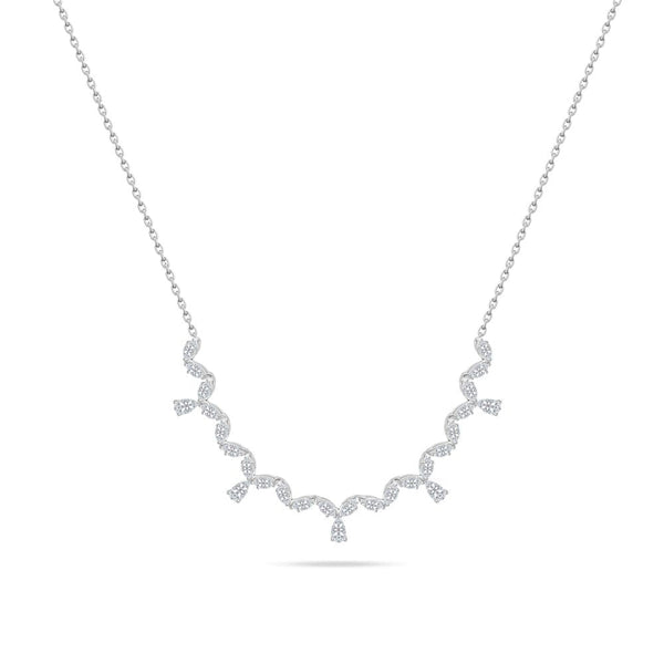 Precious Collier Diamond Necklace in 18K White gold - B-S-BG010P