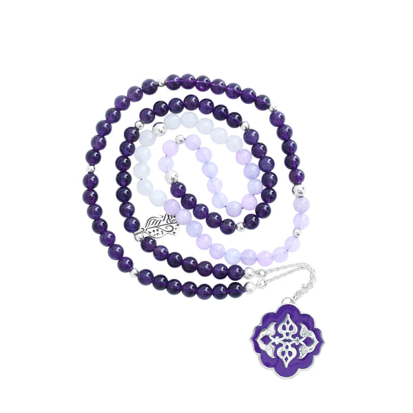 100 amethyst with silver - RHCS047