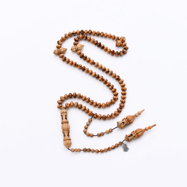 99 Olive Wood Rosary - RHWP005