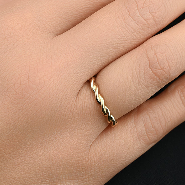 18K Wrapped Gold Ring - J-W014G