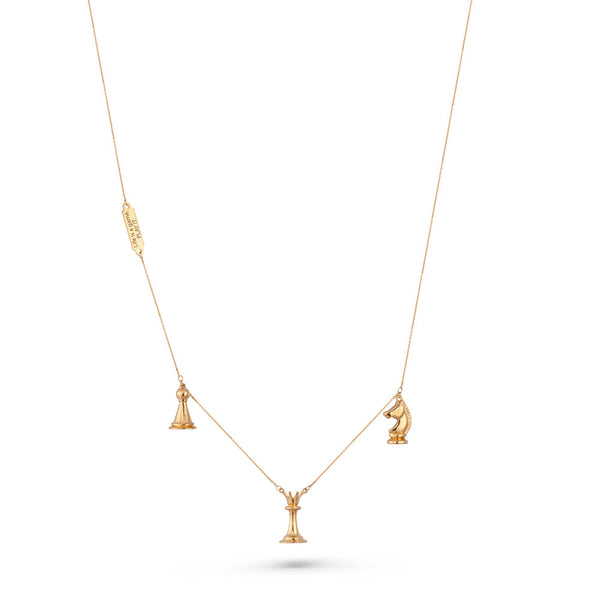 18K Yellow gold Necklace - K-P170G/B