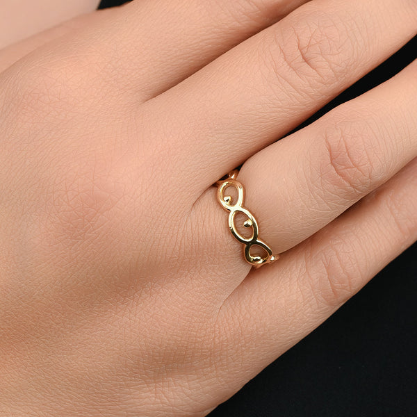 18K Gold Geometrical Ring - K-R021G