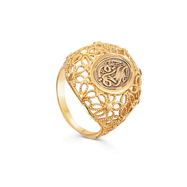 18K Yellow gold Ring - K-R355KG/B