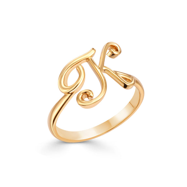 18K Yellow gold Ring - K-R391FG/B