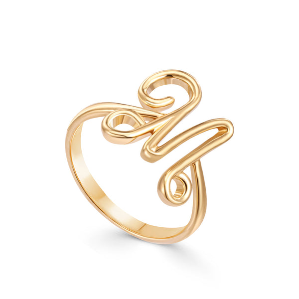 18K Yellow gold Ring - K-R392FG/B