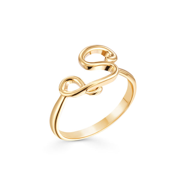 18K Yellow gold Ring - K-R394FG/B