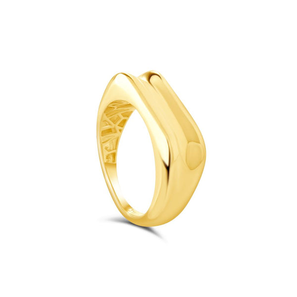 18K Yellow Gold Ring -K-R454KG/B