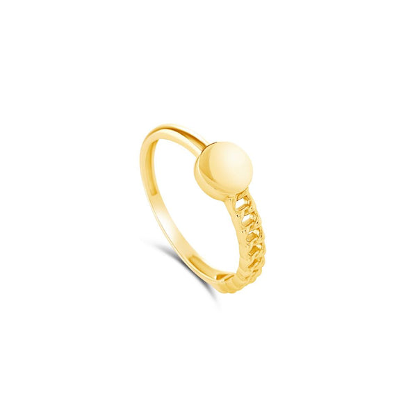 18K Yellow Gold Ring -K-R459KG/B
