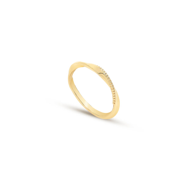 18K Irregular Gold Ring - K-W038G/C