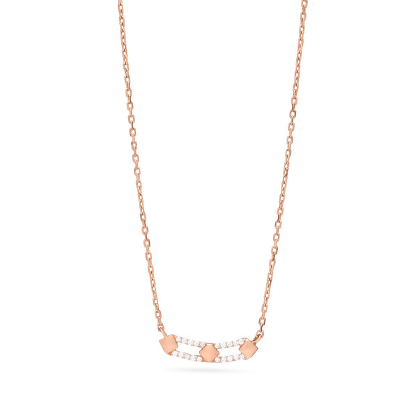 Goregous Diamond Clip necklace in 18K Rose gold - SIR1134Q