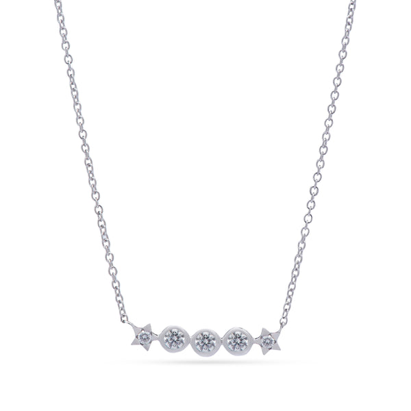 Beautiful Diamond Necklace fits you  in 18K Diamond - SIR1537