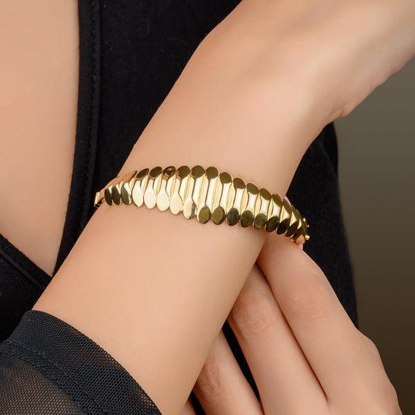 18K Precious Gold Bangle - MO0630B/B