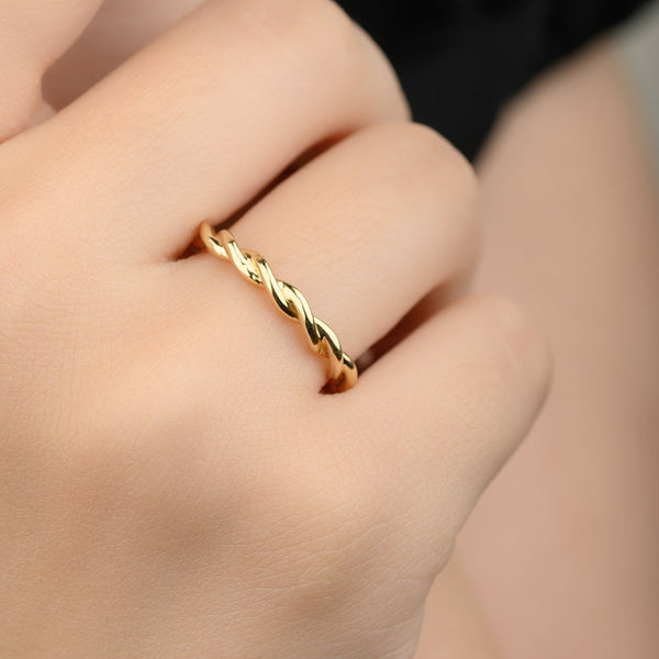 18K Wrapped Gold Ring - K-W014G/WG