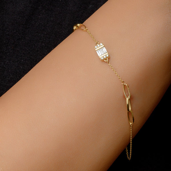 18K Yellow Diamond Bracelet - S-B241SBON