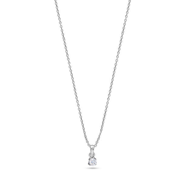a beautiful diamond necklace in 18K White gold - S-B51B/P
