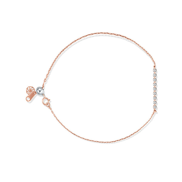 18K Rose Gold Diamond Bracelet - S-BU083S