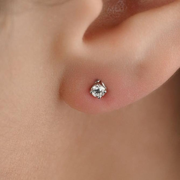 Special Diamond Stud in 18K Rose Gold - S-H041ES