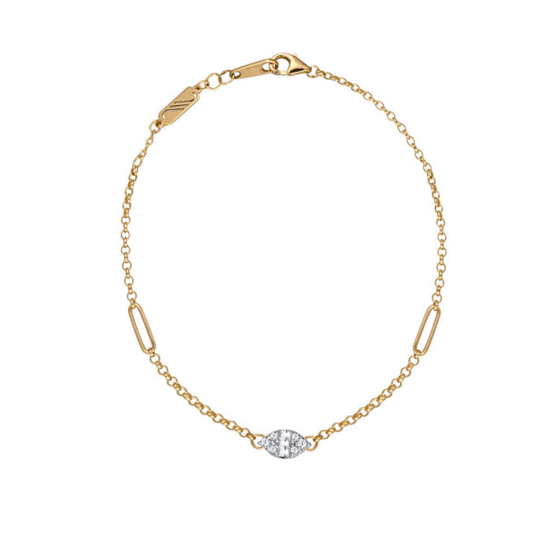 18K Yellow gold Diamond Bracelet - S-X148RB