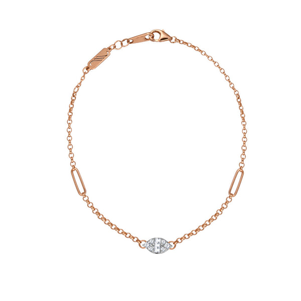 18K Rose gold Diamond Bracelet - S-X148RB