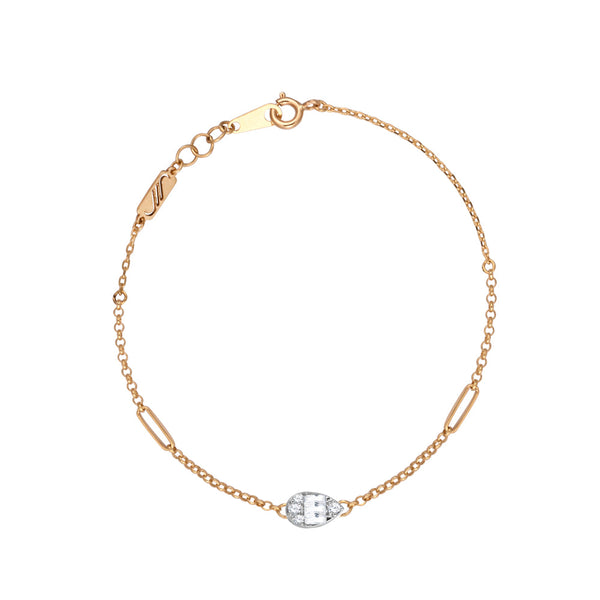 18K Yellow gold Diamond Bracelet - S-X149RB