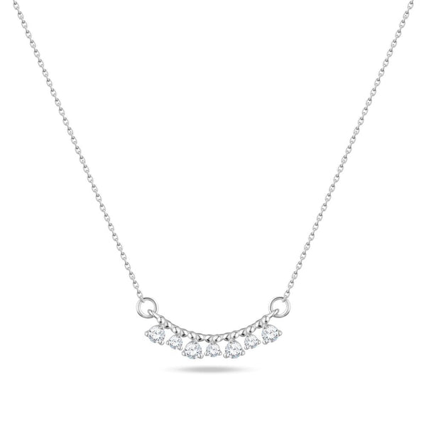 Beautiful Multi Diamond Necklace in White gold - SIR1535