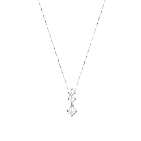 Beautiful Diamond Necklace fits you in 18K White Gold - SIR1279