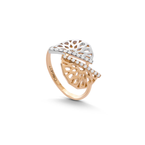 Anty Najma Half & Half Arabesque Ring in 18K Gold-S-RF038S