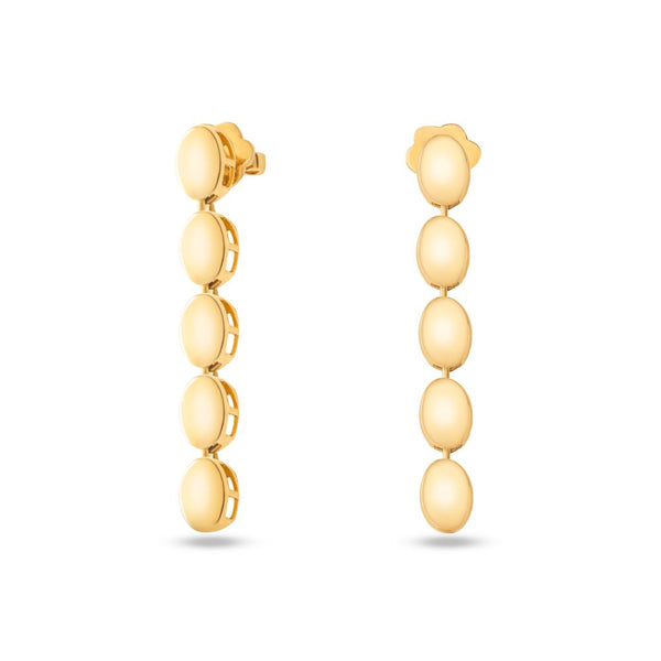 18k Yellow Gold Earrings - K-H047EG/B