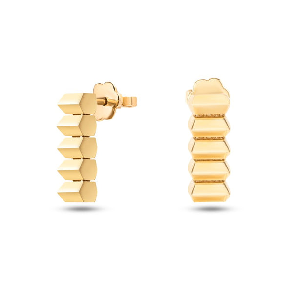 18k Yellow Gold Earrings - K-H052EG/B