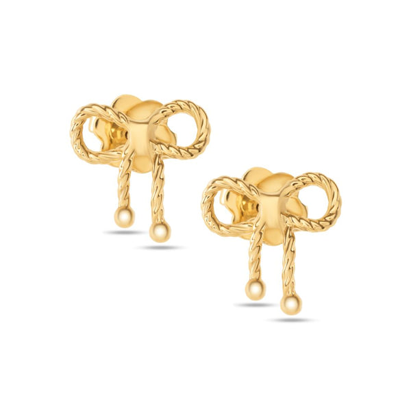 18k Yellow Gold Earrings - K-H056EG/B