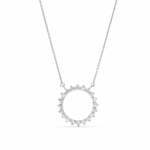 Diamond eternity necklace in 18k White gold - SIR1333P