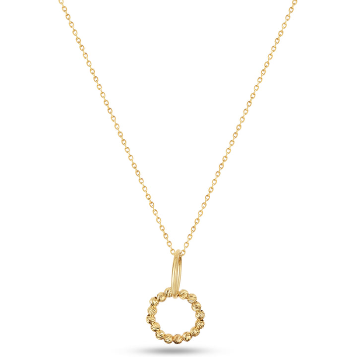 18k-yellow-gold-textured-circle-pendant-necklace-p24tb0199-KLEO-BY-THE-JEWELRY-HOUSE