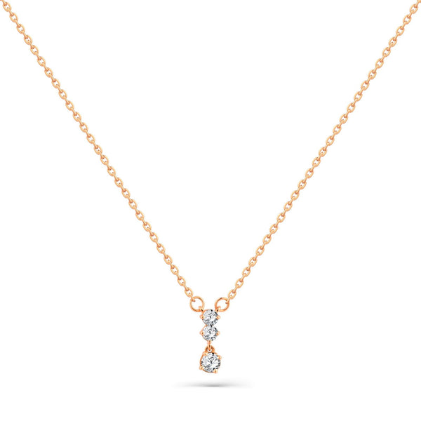 Beautiful Diamond Necklace fits you in 18K Yellow Gold - SIR1279